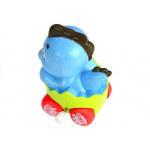 Dinosaurus vo vajci na kolieskach - farebný